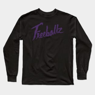 Freeballz Logo Purple Long Sleeve T-Shirt